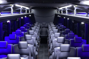 Bolingbrook Charter Bus Interior